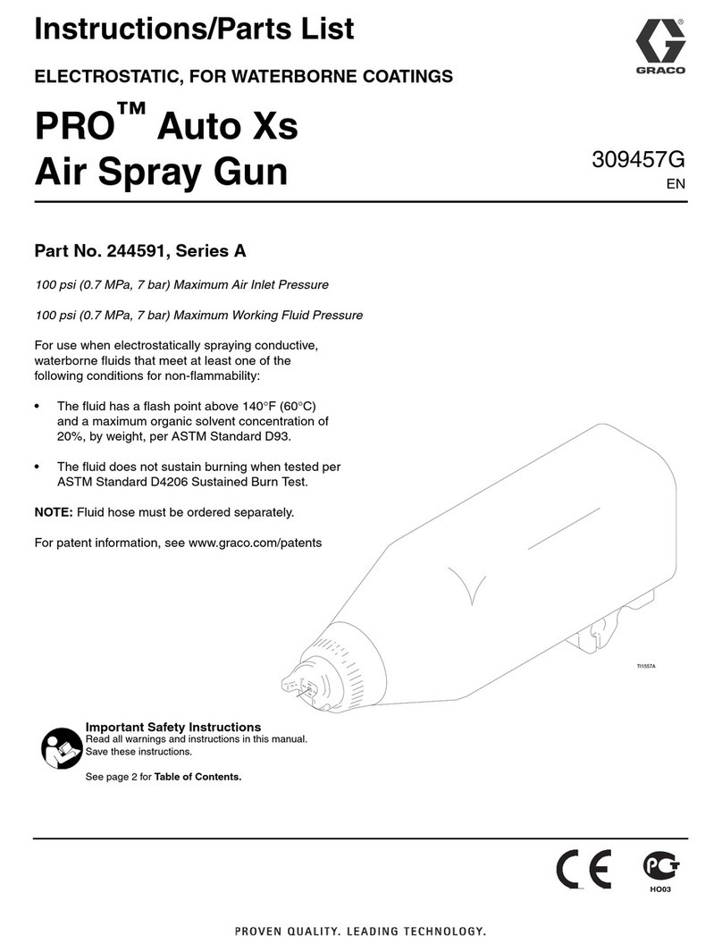 Graco PRO Auto Xs Instructions-parts list