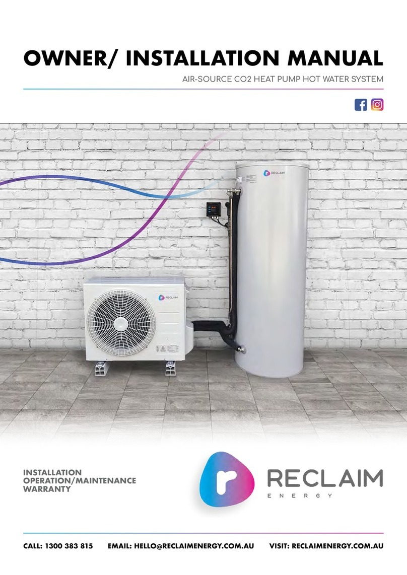 Reclaim REHP-CO2-160GL Quick start guide