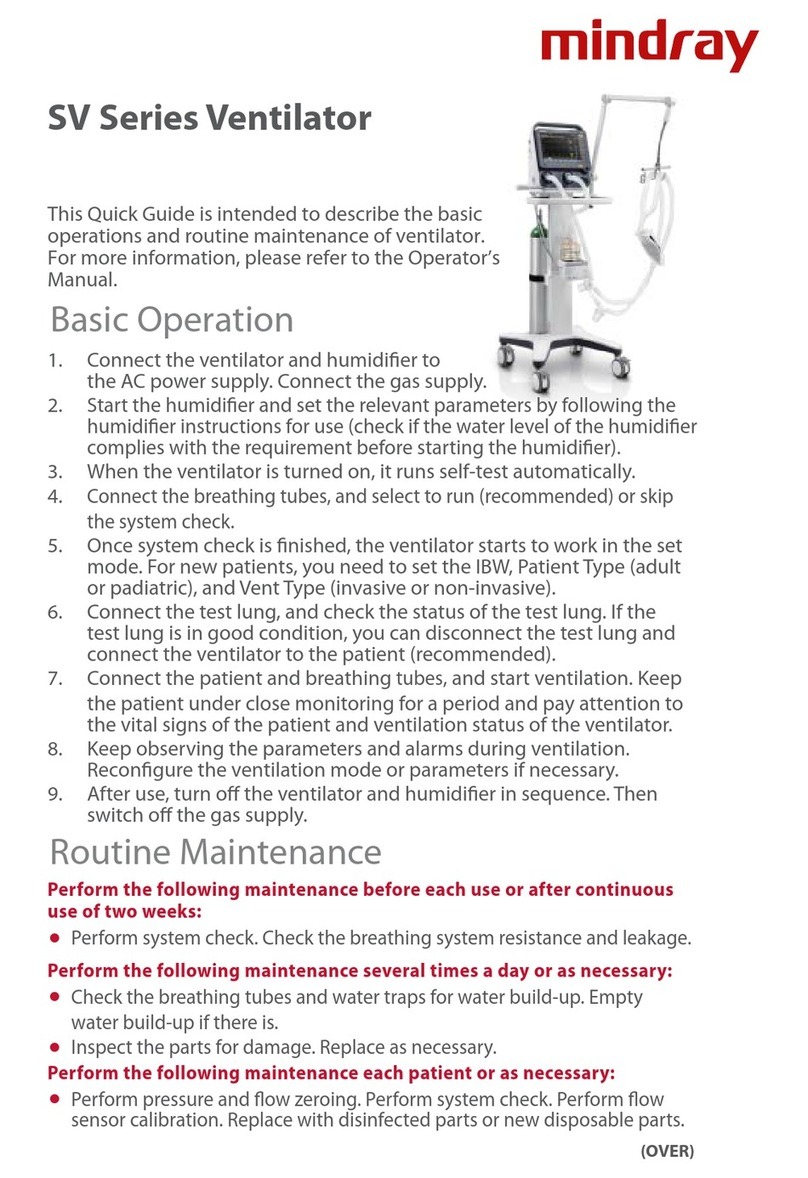 Mindray SV Series User manual