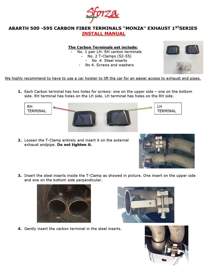 Sforza ABH595/16-C38/39 Install manual