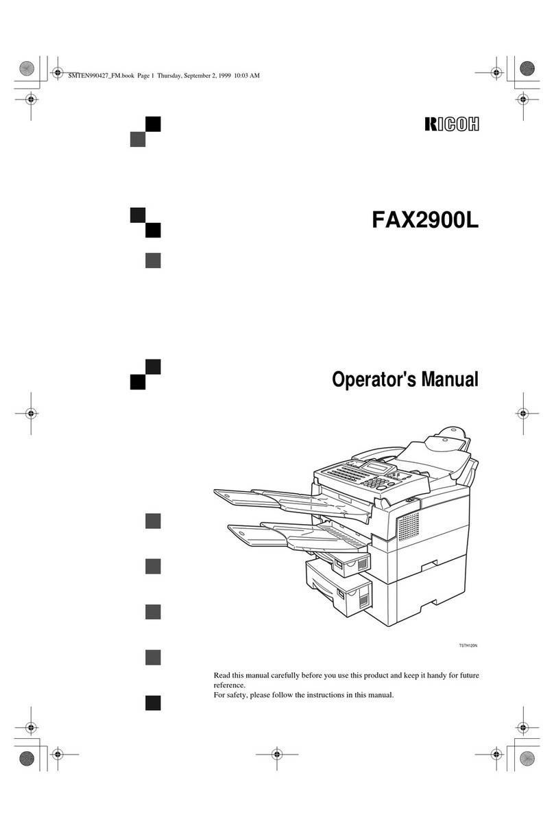 Ricoh FAX2900L User manual
