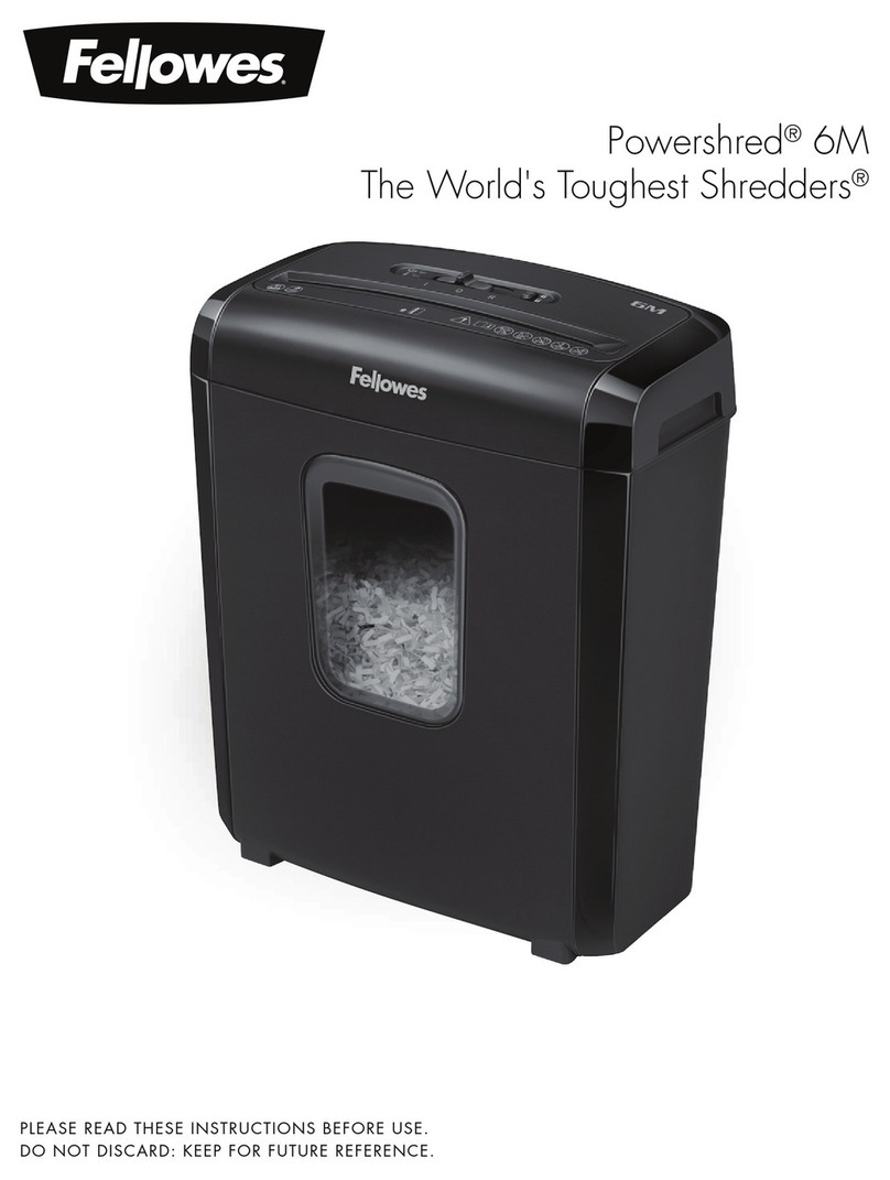 Fellowes POWERSHRED 2127M instructions