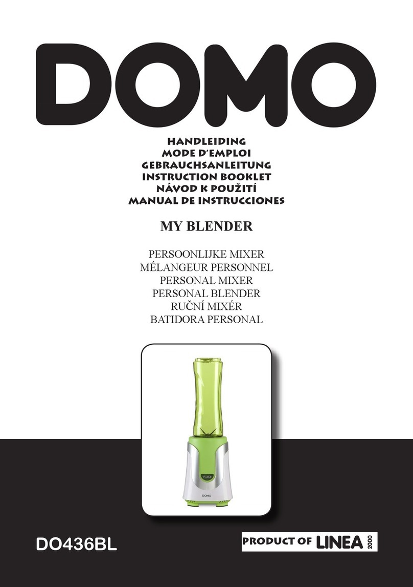 Linea 2000 DOMO MY BLENDER DO436BL User manual