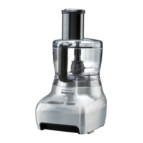 Gastroback DESIGN FOOD PROCESSOR ADVANCED User manual Gastroback DESIGN FOOD PROCESSOR ADVANCED User manual