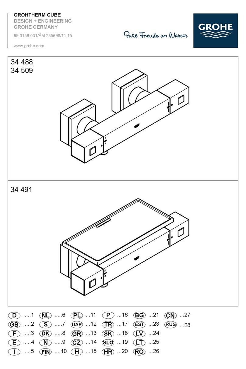 Grohe GROHTHERM CUBE 34 488 manual