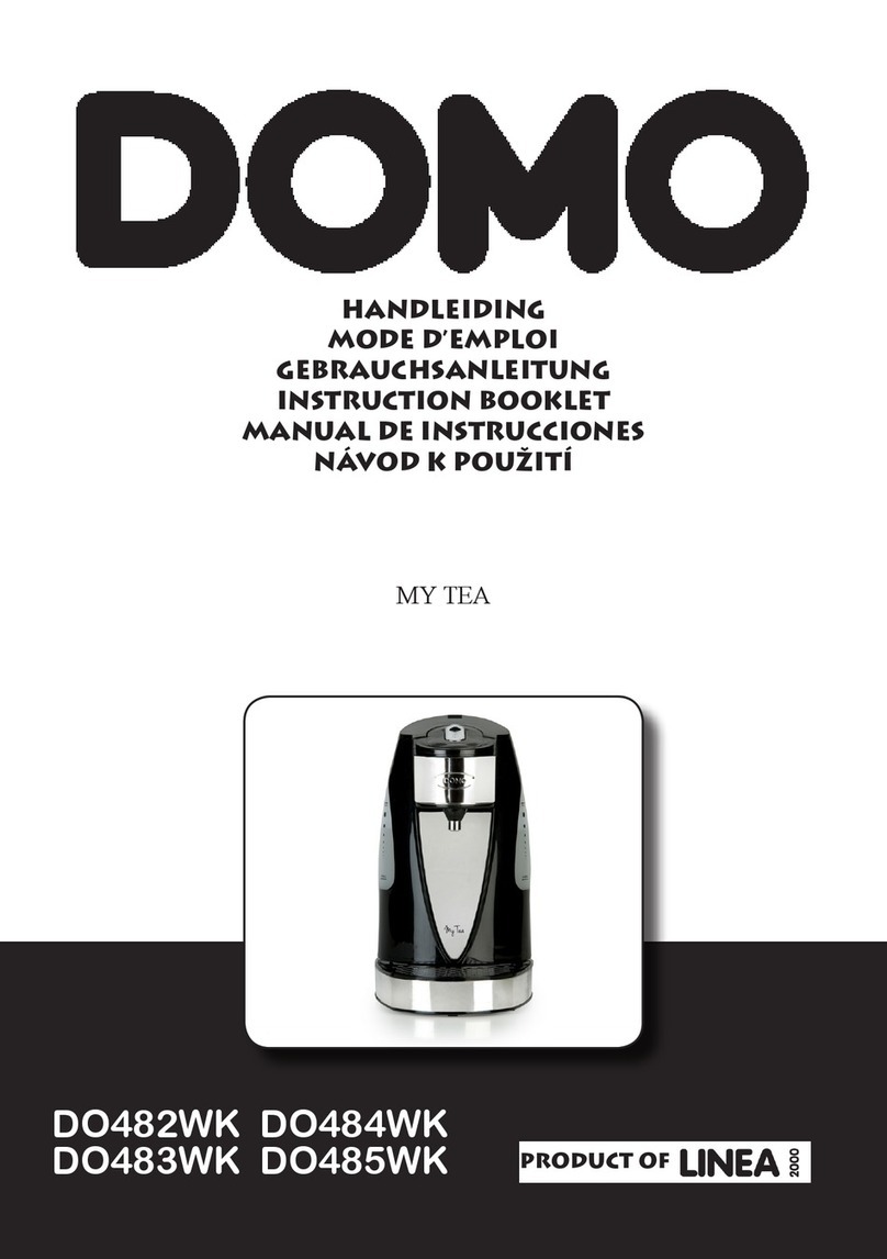 Linea 2000 DOMO MY TEA DO482WK Instruction booklet