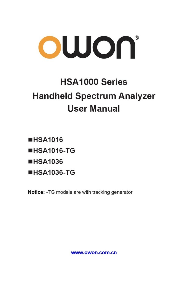 Owon HSA1000 Series user manual