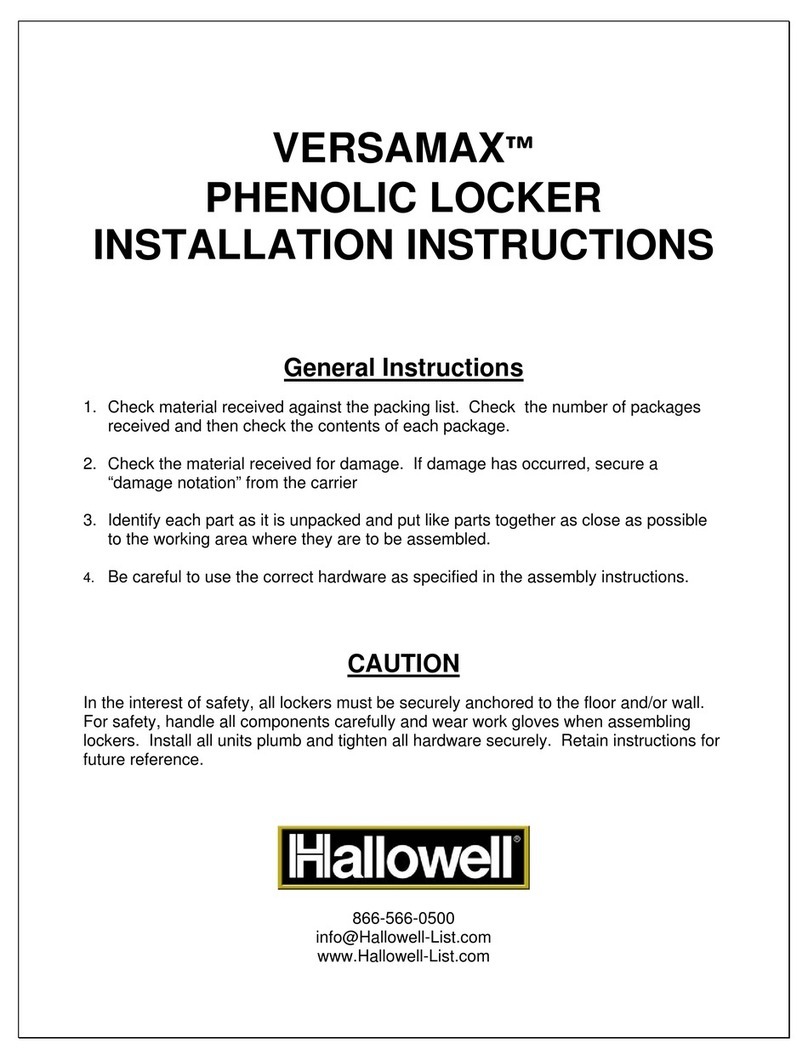 Hallowell VERSAMAX installation instructions
