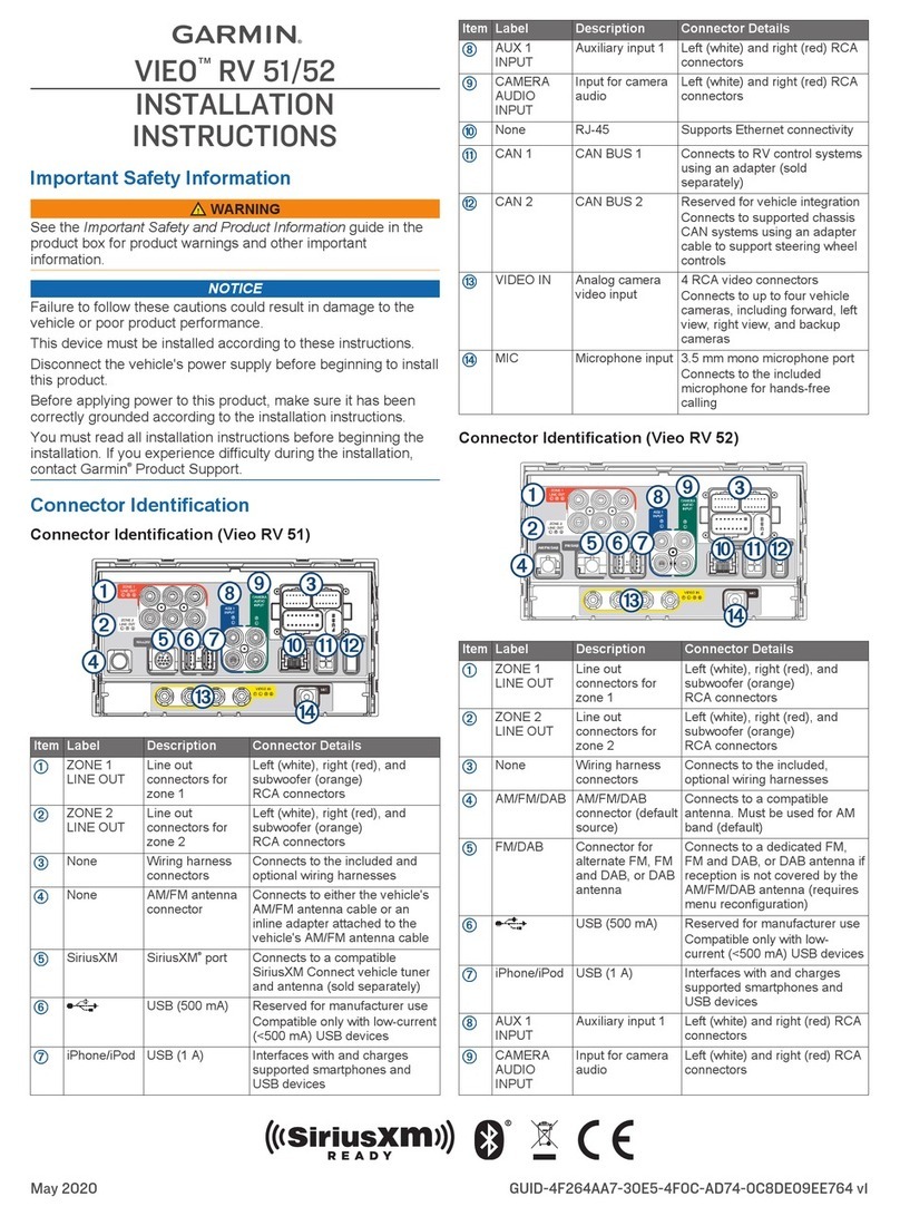 Garmin VIEO RV51 installation instructions