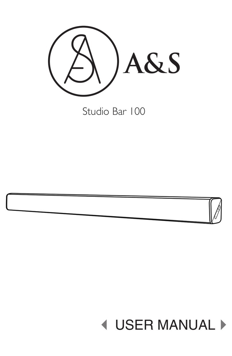 A&S Studio Bar 100 user manual