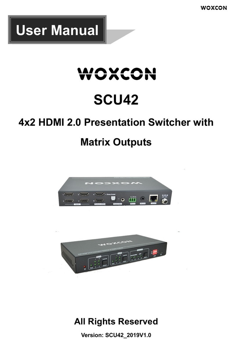 Woxcon SCU42 User manual