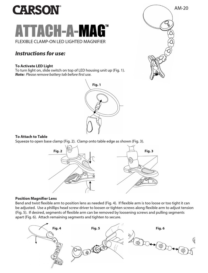 Carson ATTACH-A-MAG AM-20 User manual Carson ATTACH-A-MAG AM-20 User manual