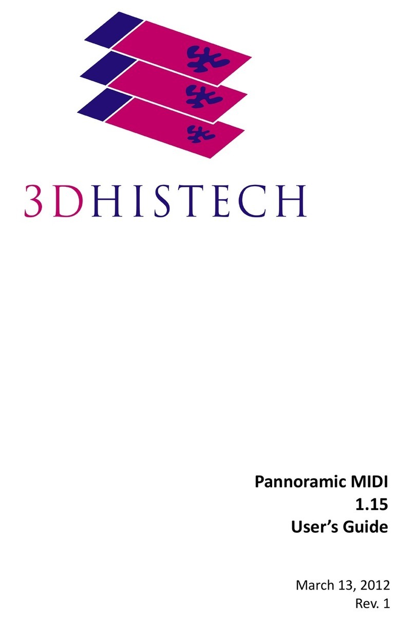 3D Histech Pannoramic MIDI 1.15 User manual