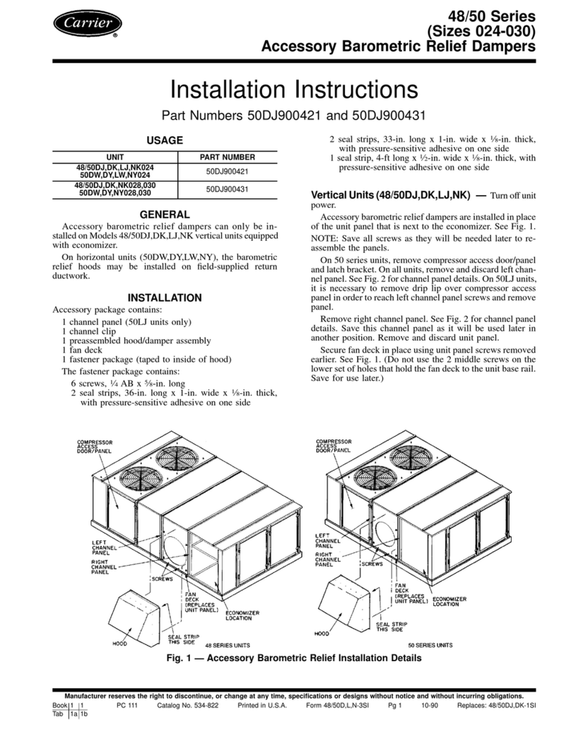 Carrier 48DK024 installation instructions Carrier 48DK024 installation instructions