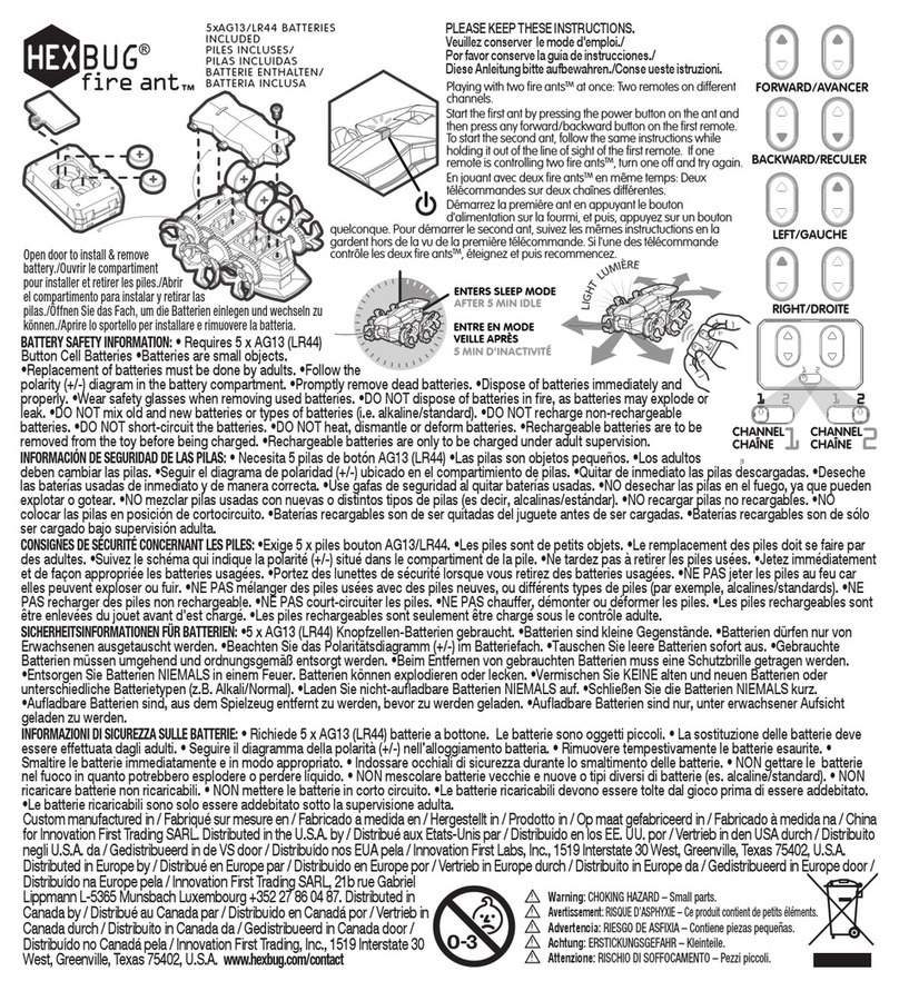 Hexbug fire ant User manual
