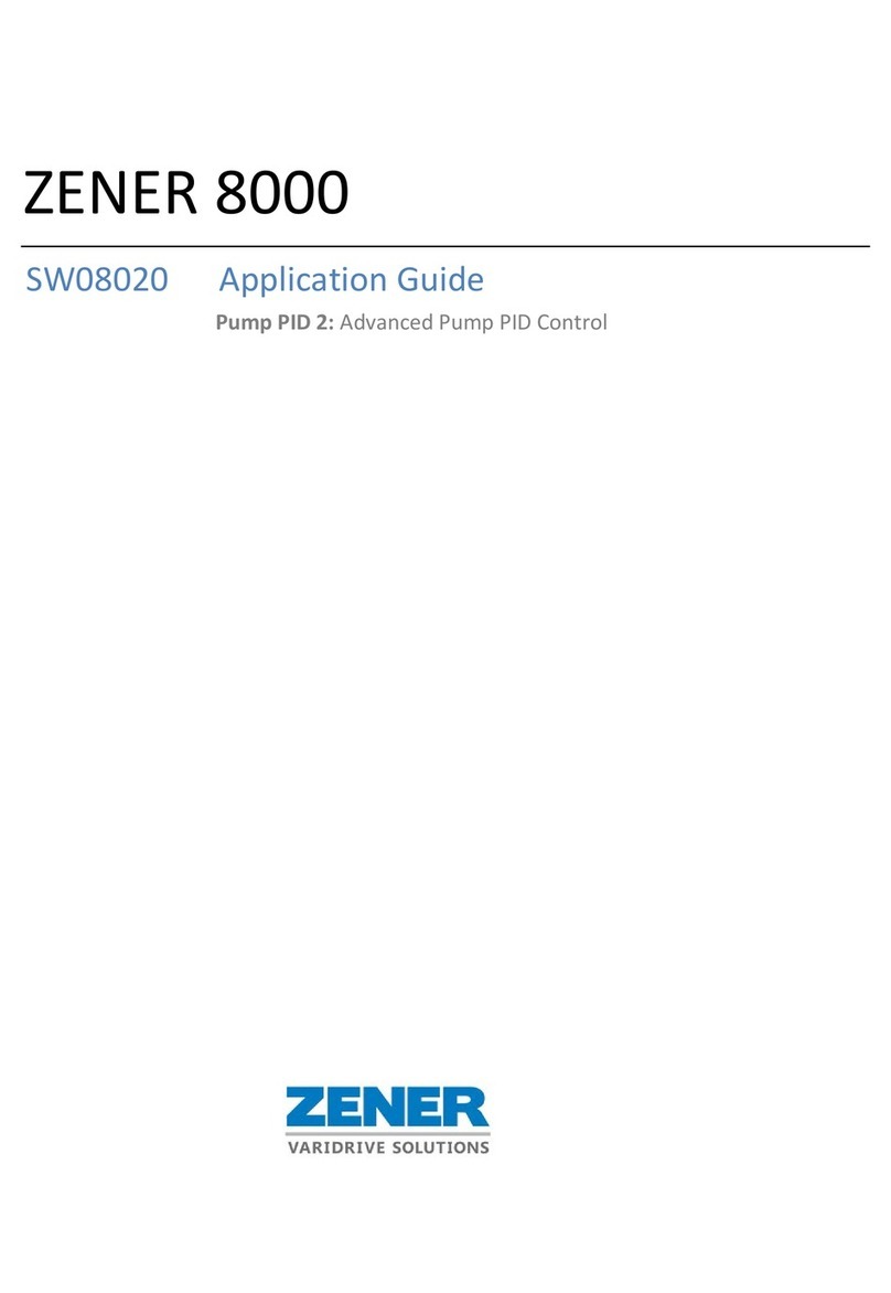 Zener ECODRIVE 8000 User guide