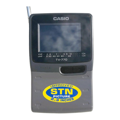 Casio TV-770C Troubleshooting guide