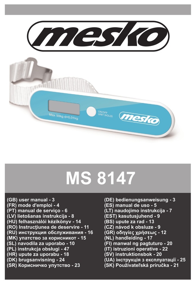 Mesko MS 8147 User manual