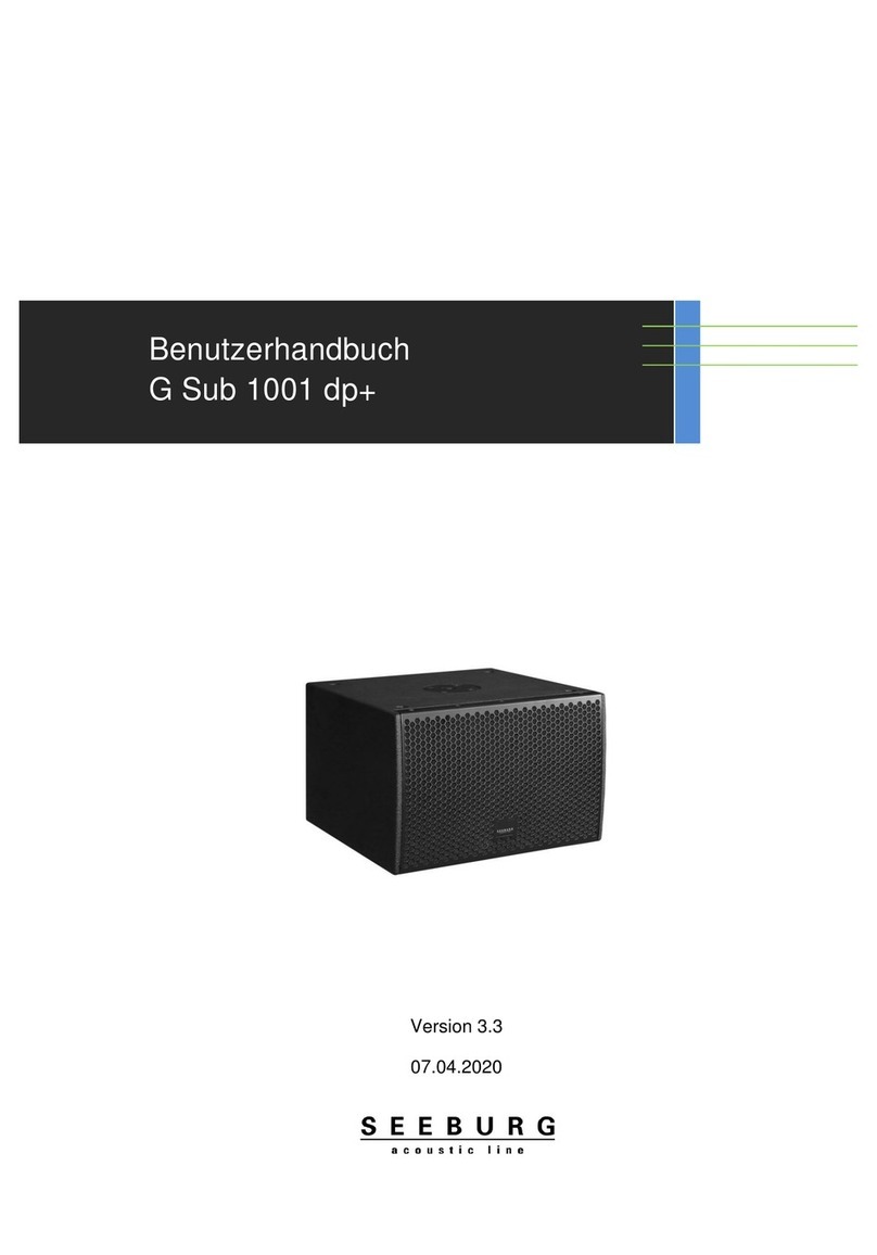 Seeburg G Sub 1001 dp+ User manual