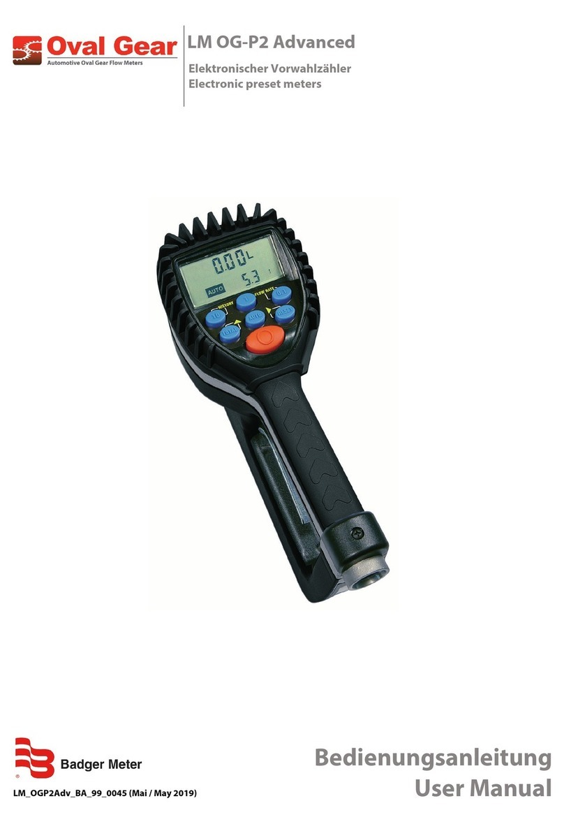 Badger Meter LM-OG-P2 Advanced User manual