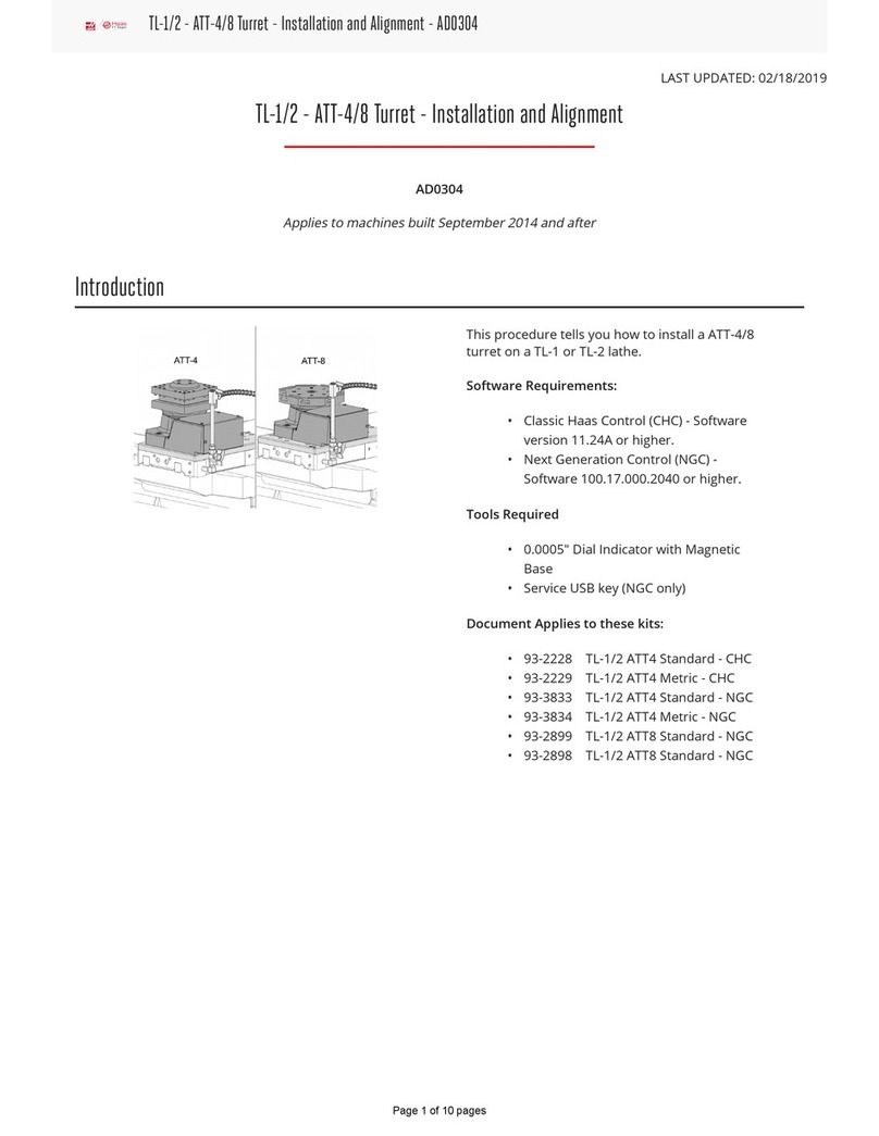 Haas ATT-4 User manual