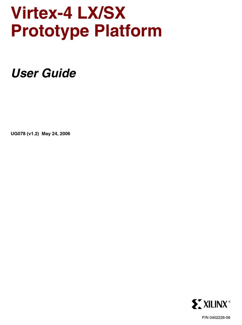 Xilinx Virtex-4 LX Prototype Platform User manual
