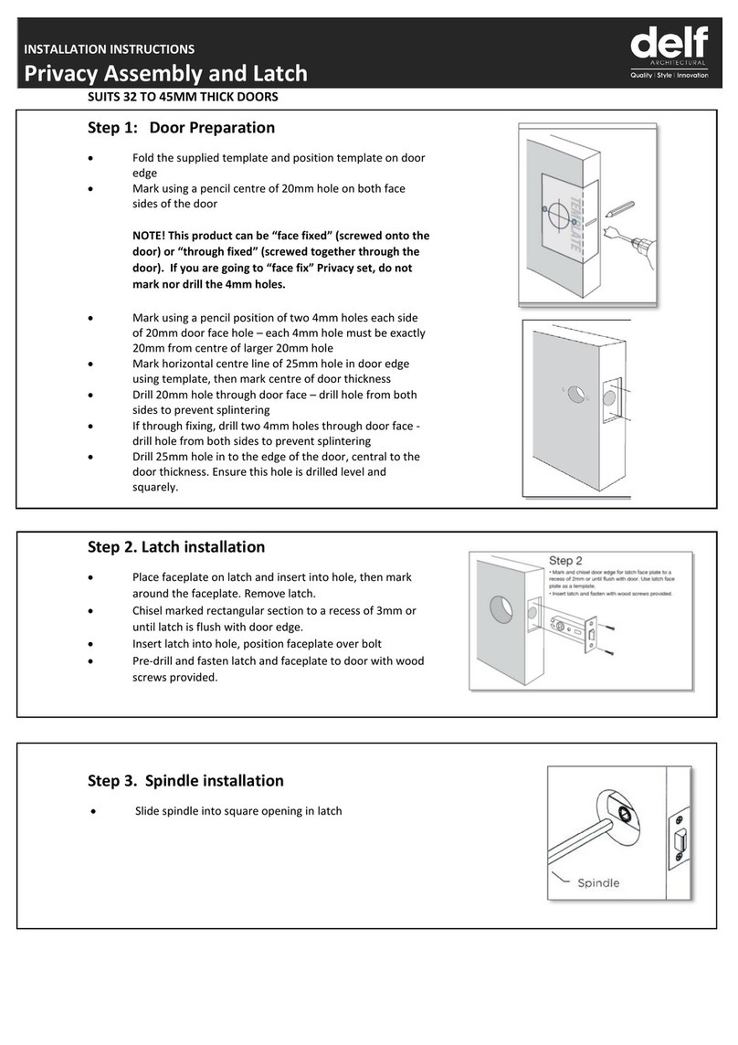 Delf Architectural Privacy installation instructions