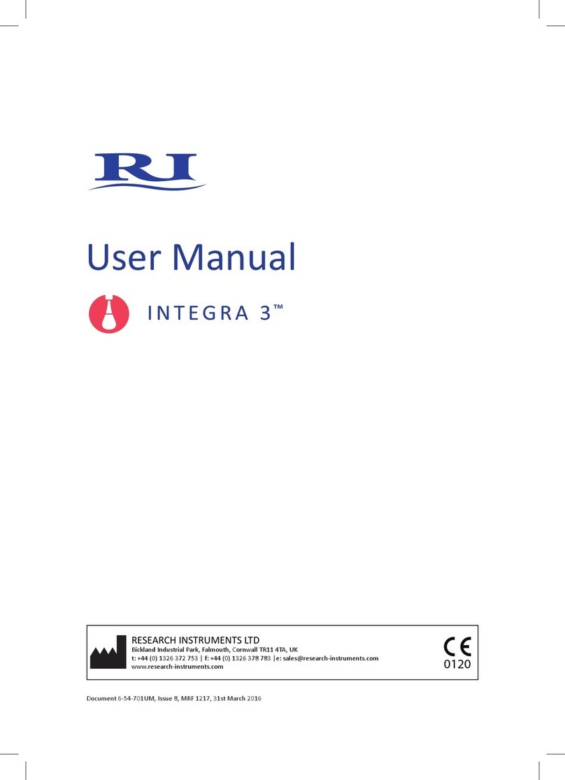Research Instruments INTEGRA 3 user manual