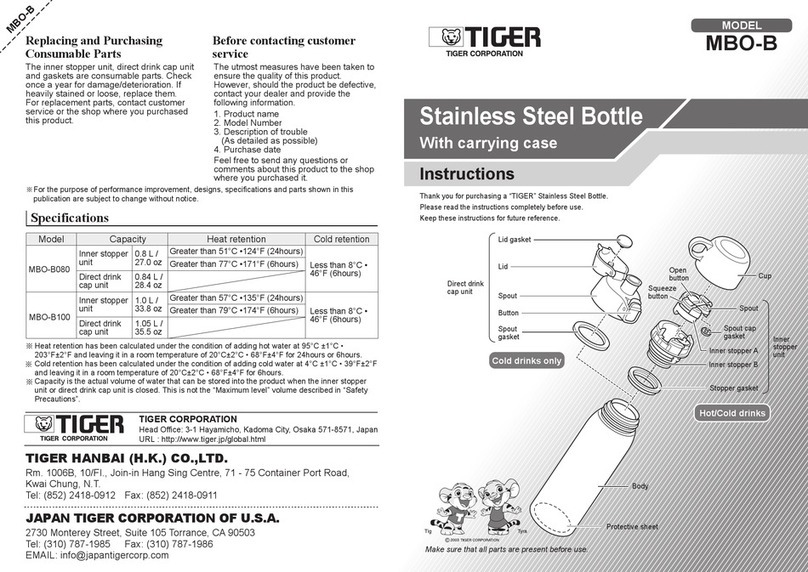 Tiger MBO-B Series instructions