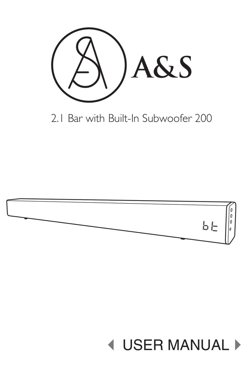 A&S Studio Bar 200 user manual