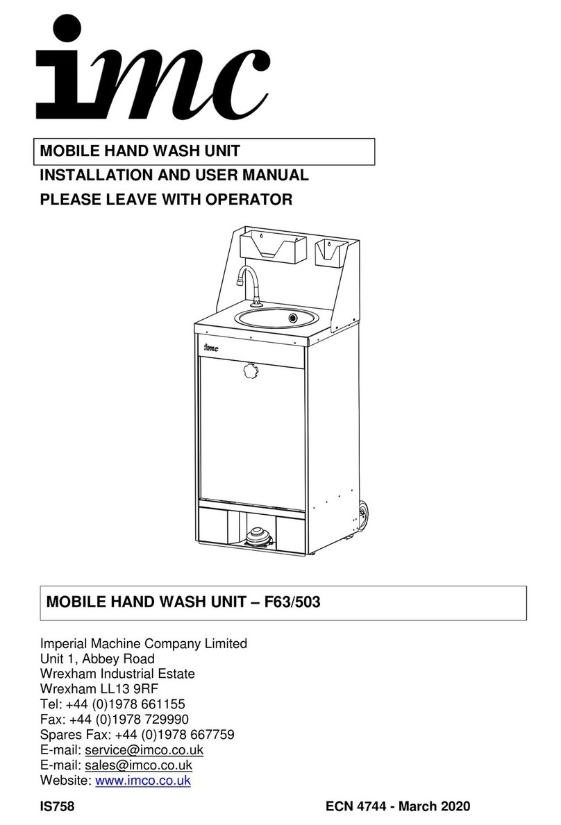 IMC F63/503 Installation and user manual