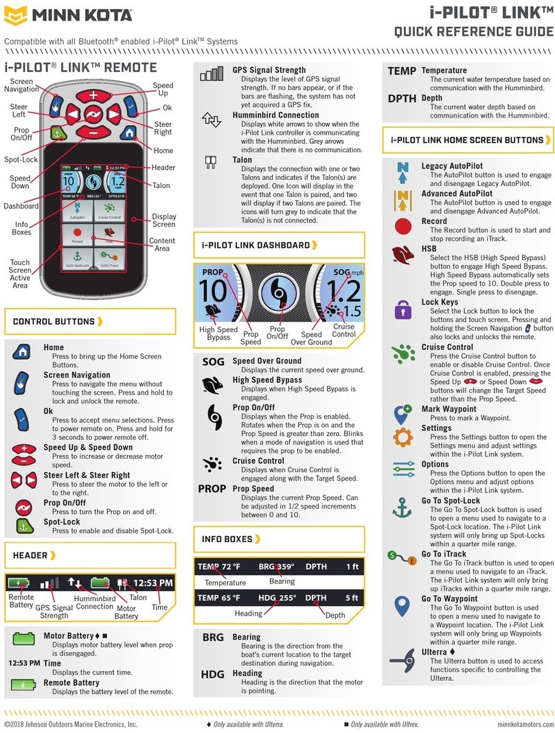 MINN KOTA i-Pilot Link User manual