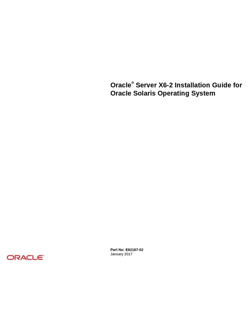 Oracle EXADATA X6-2 User manual Oracle EXADATA X6-2 User manual