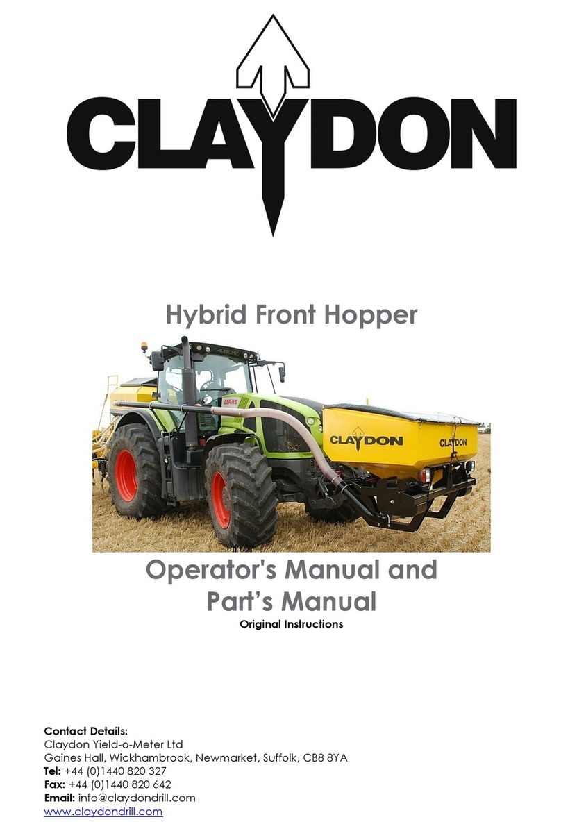 Claydon Hybrid Front Hopper User manual