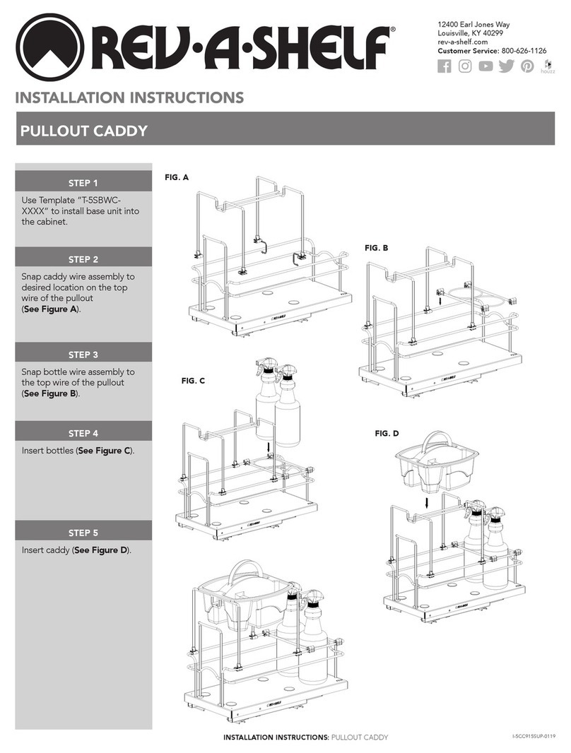 Rev-A-Shelf 5CC-915S-13-1 installation instructions