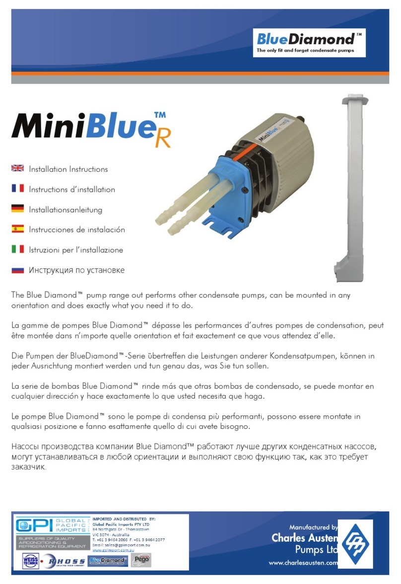 Charles Austen Blue Diamond MiniBlue R installation instructions