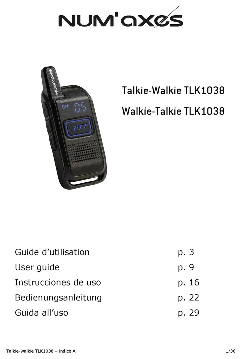 Num'axes TLK1038 user guide
