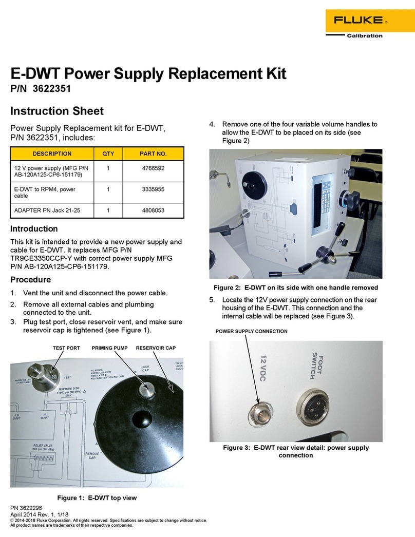 Fluke Calibration E-DWT 3622351 instruction sheet Fluke Calibration E-DWT 3622351 instruction sheet