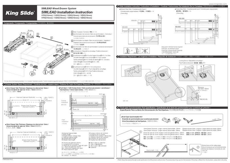 King Slide SIMLEAD User manual