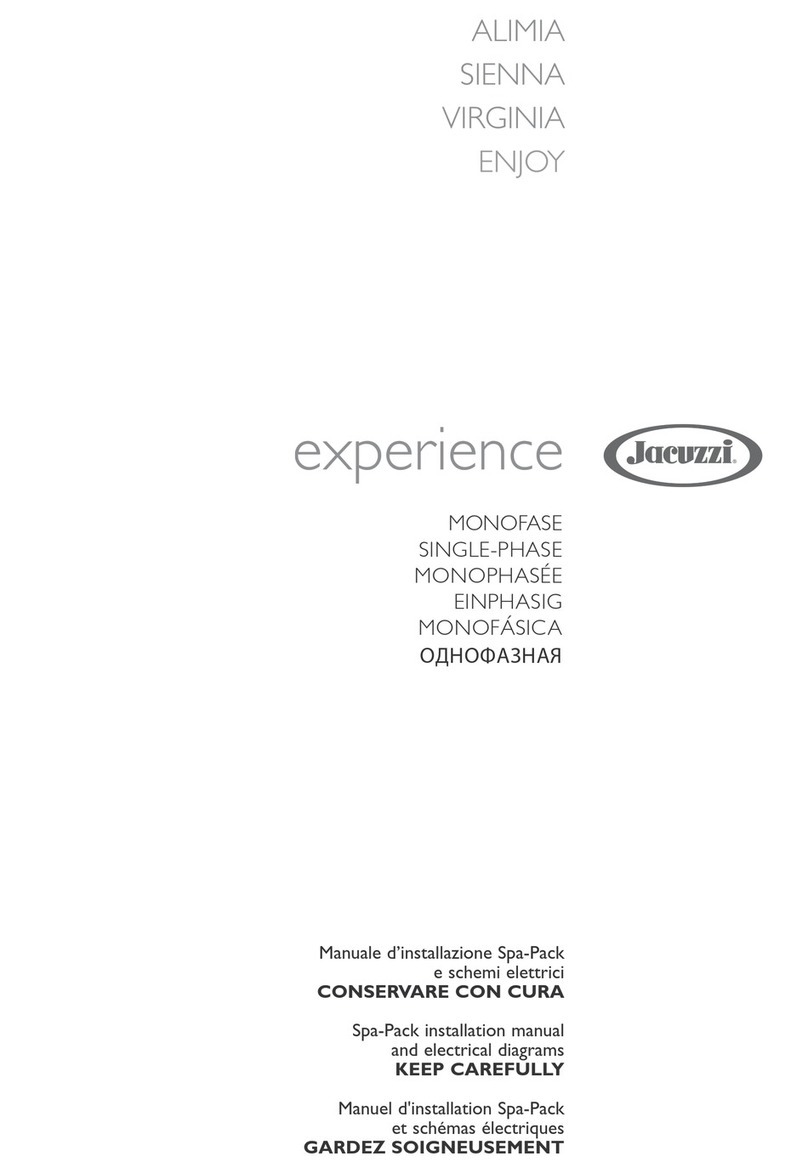 Jacuzzi Experience ALIMIA installation manual