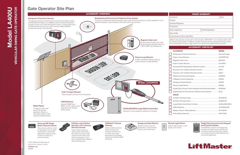 Chamberlain LA400U User manual