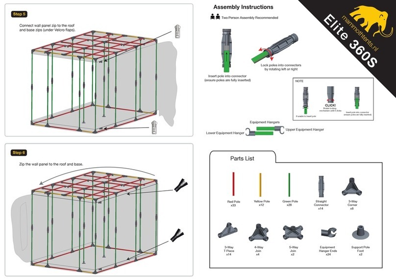 Mammoth Tents Elite 360S User manual Mammoth Tents Elite 360S User manual