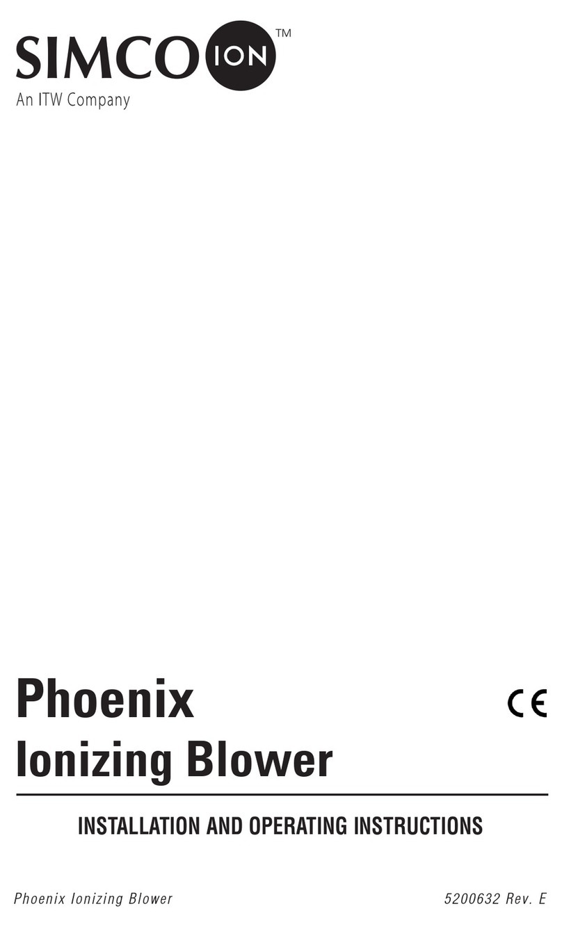 ITW SIMCO-ION Phoenix Installation and operating instructions