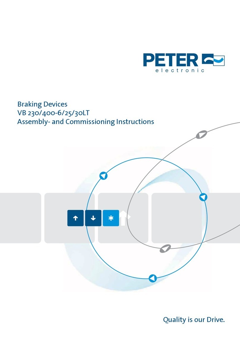 Peter electronic VB 230-6LT Assembly and commissioning instructions