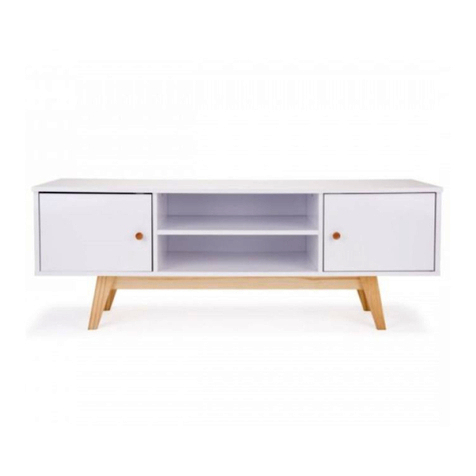 Birlea MILFORD TV UNIT Assembly instructions