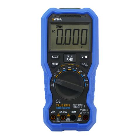 Owon OW18 Series user manual