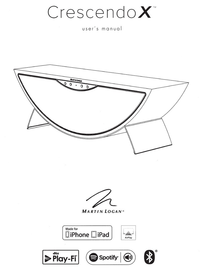 MartinLogan Crescendo Xm user manual