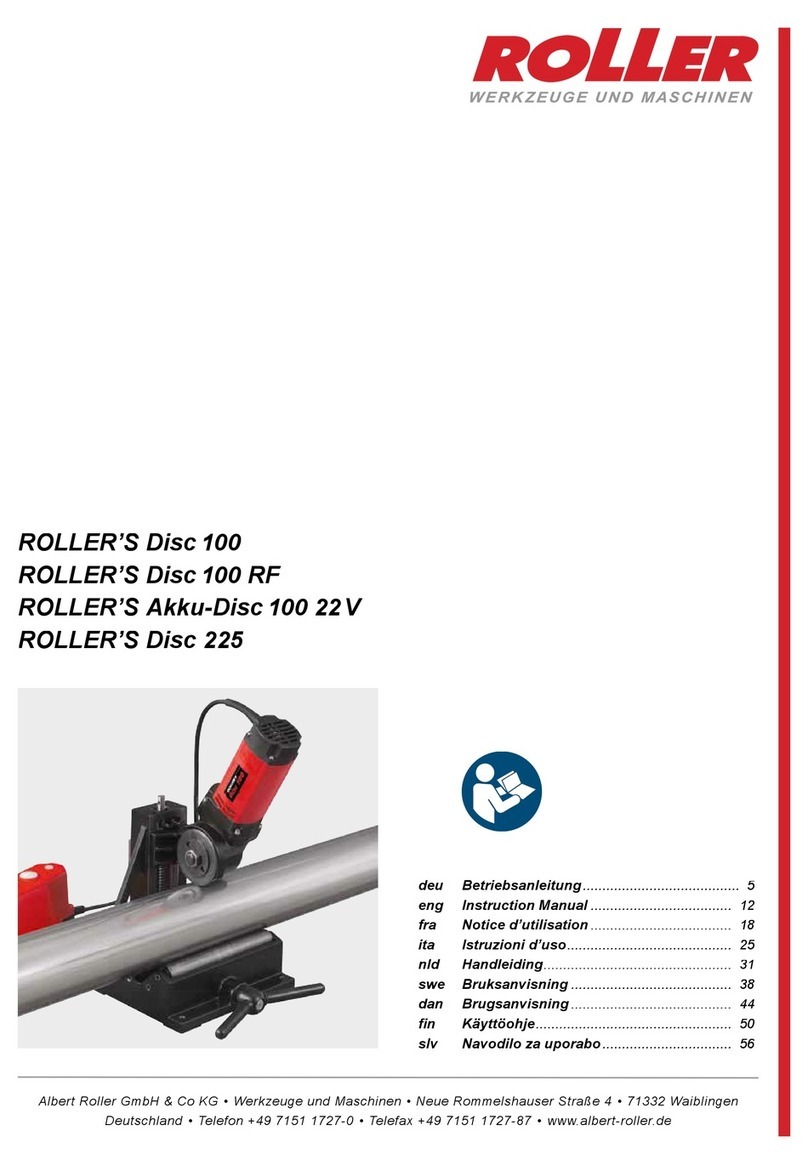 Roller Disc 100 User manual