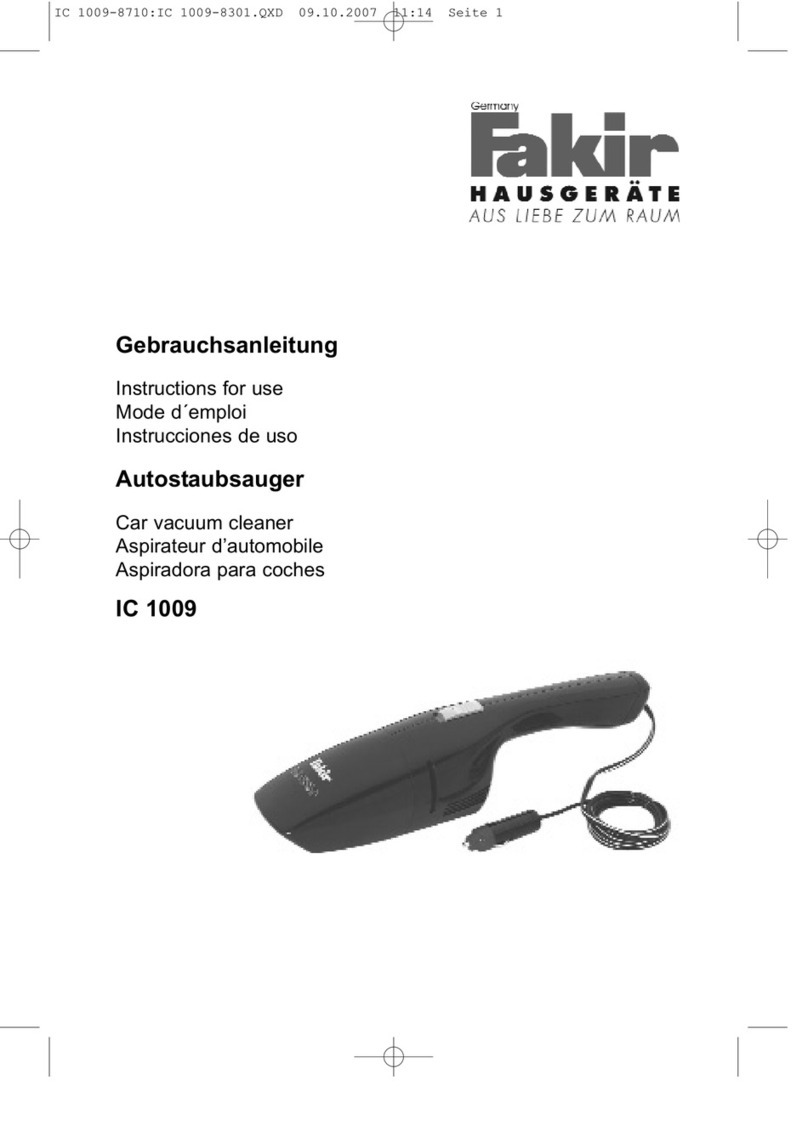 Fakir IC 1009 Instructions for use