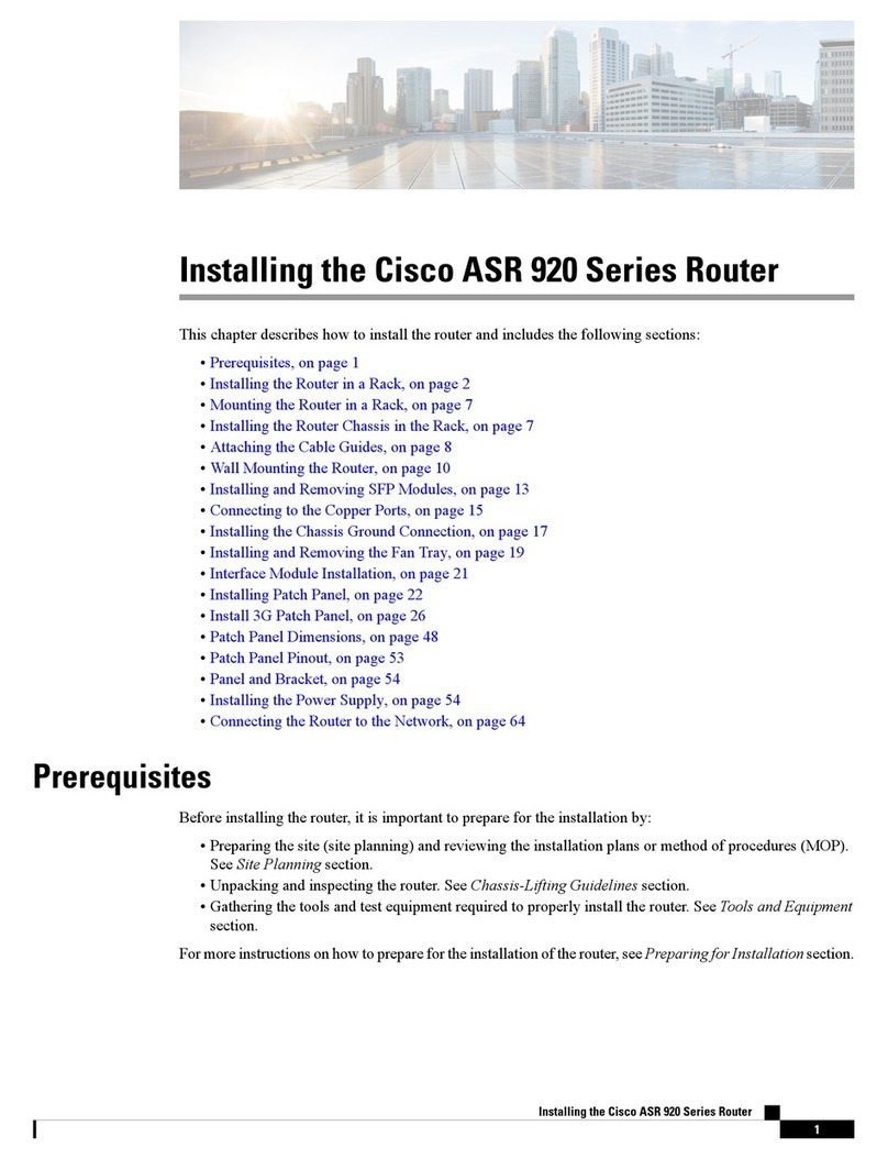 Cisco ASR 920 series Instruction Manual